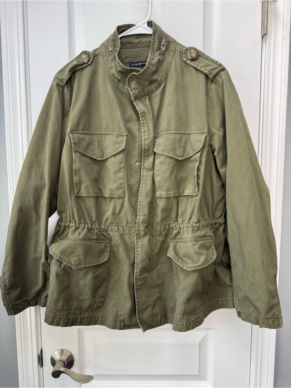 Lane Bryant Military-Style Olive Utility Jacket